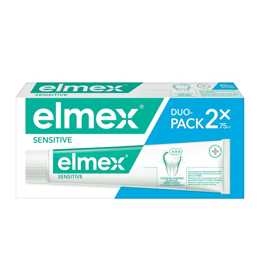 Dentifrice Elmex Sensitive 75 ml x2 (2,53 fl oz x2) 