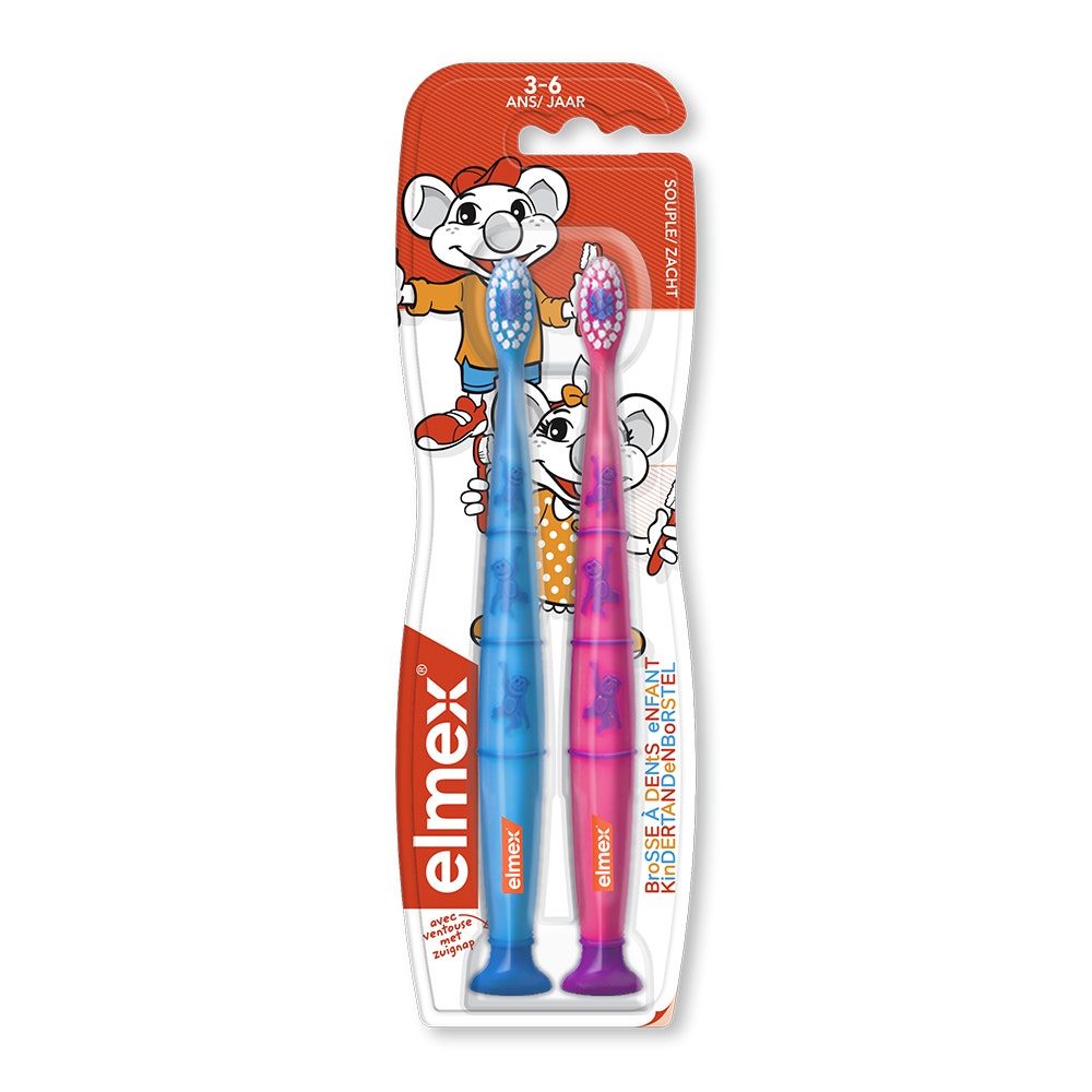 Elmex Enfant Toothbrush 3-6 Years Old X2 x2