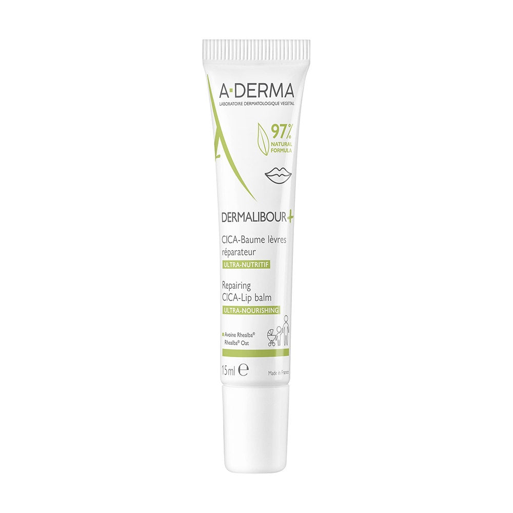 A-Derma Dermalibour+ Repairing CICA Lip Balm 15ml (0.50fl oz)