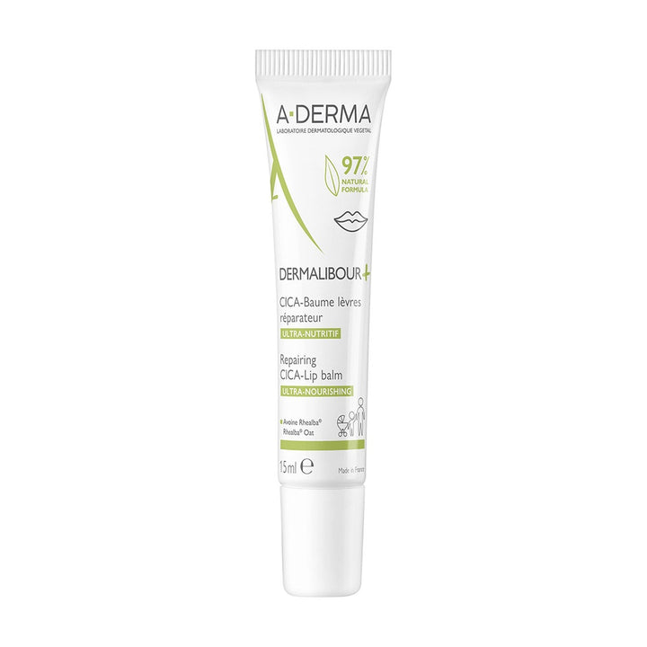 A-Derma Dermalibour+ Repairing CICA Lip Balm 15ml (0.50fl oz)