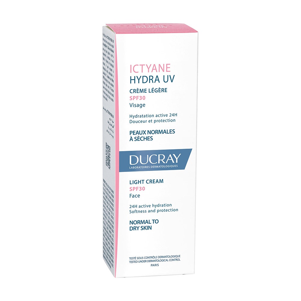 Ducray Ictyane Hydra Uv Light Cream Spf30 Face 40ml (1.35fl oz)