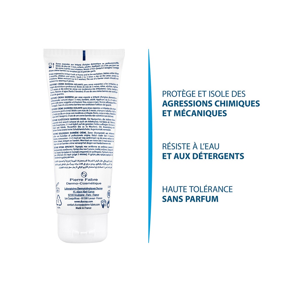 Ducray Dexyane Insulating Barrier Cream for Dry Skin Prone to Irritation or Atopic Eczema 100ml (3.38fl oz)