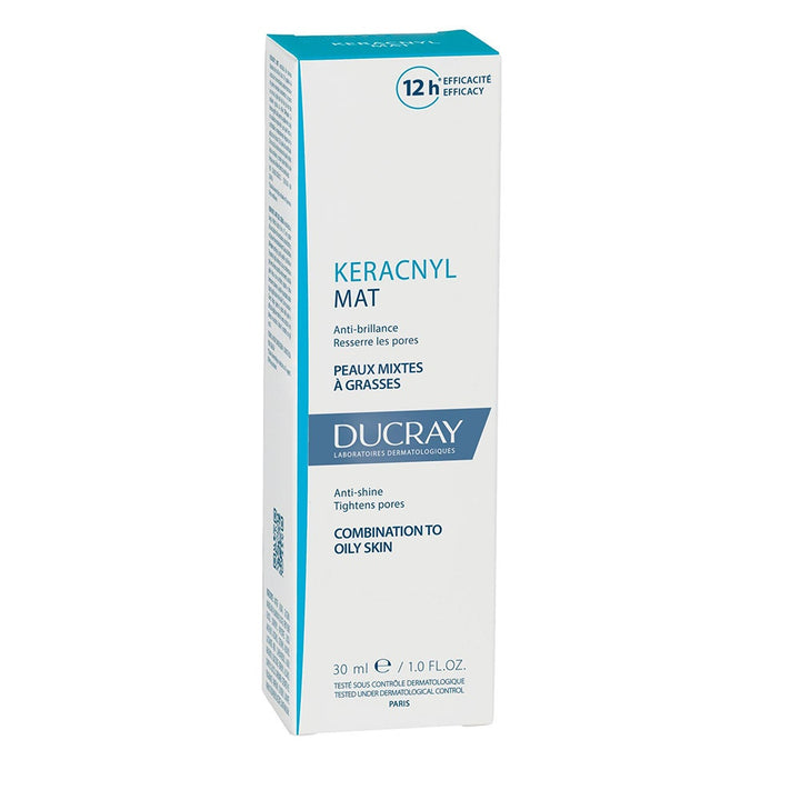 Ducray Keracnyl Mat Cream 30ml (1.01 fl oz) - Anti-Shine Matte Effect for Combination to Oily Skin