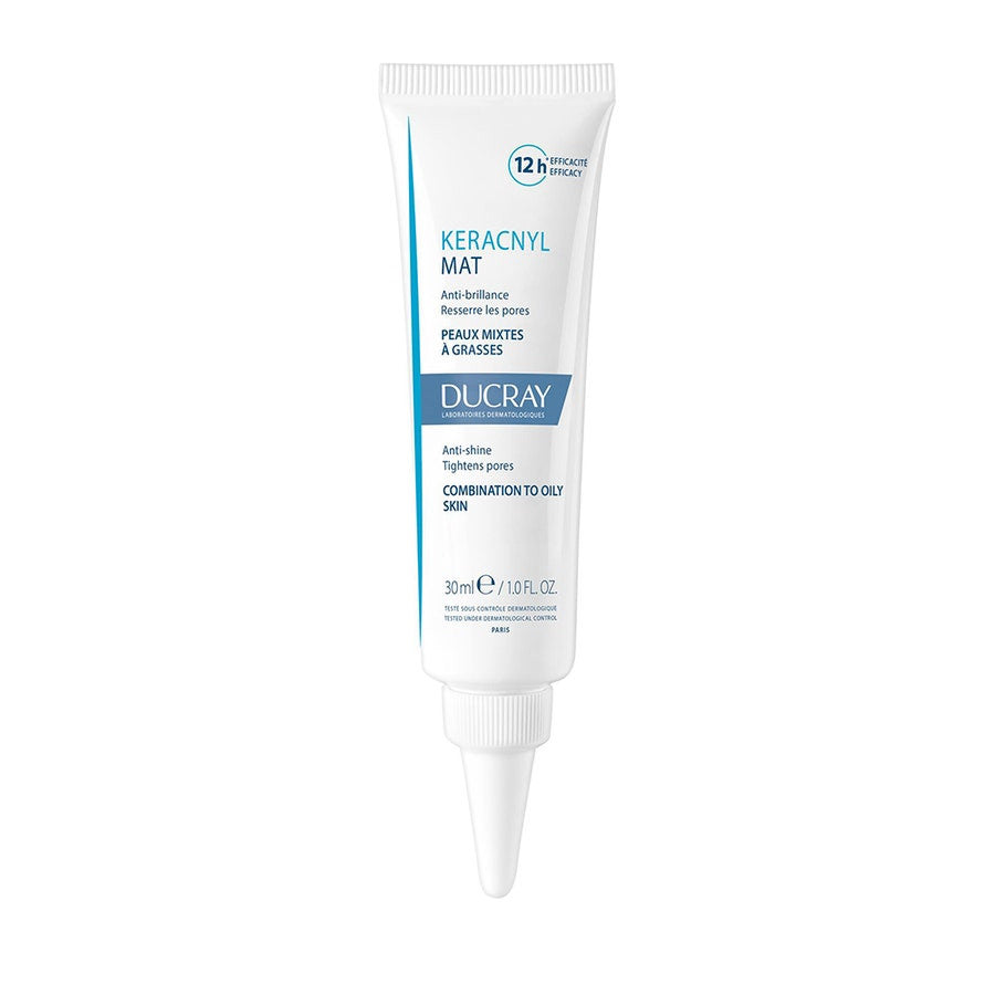 Ducray Keracnyl Mat Crème 30 ml - Effet matifiant anti-brillance pour peaux mixtes à grasses 