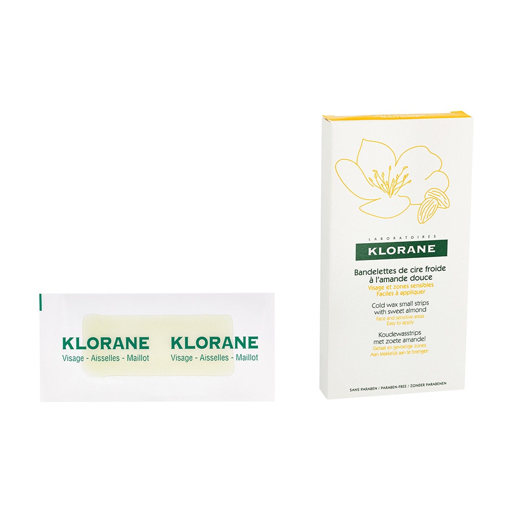Klorane Sweet Almond 6 Wax Strips With Sweet Almond x6