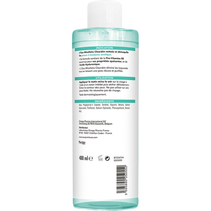 Eau Precieuse Clearskin Micellar Cleansing Water 400ml (13.52fl oz)
