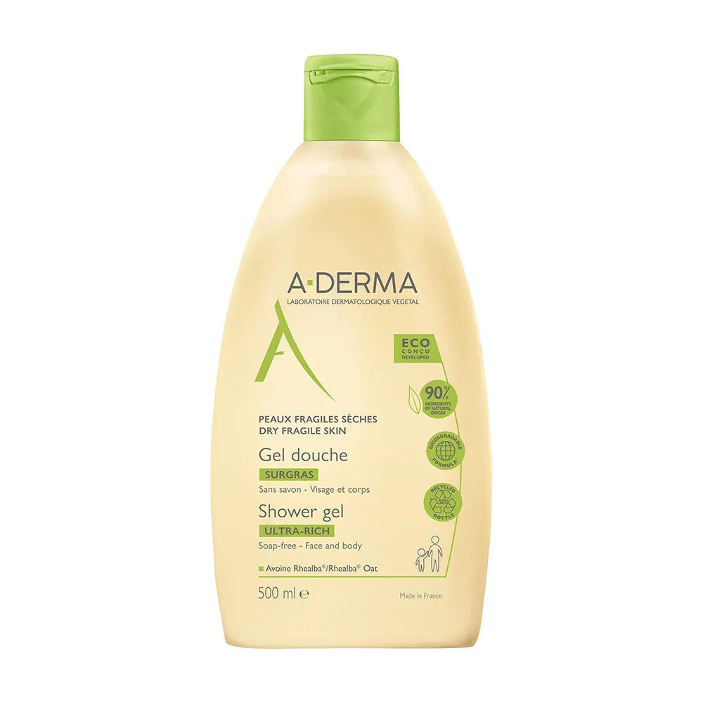 Gel douche ultra-riche à l'avoine Rhealba A-Derma 