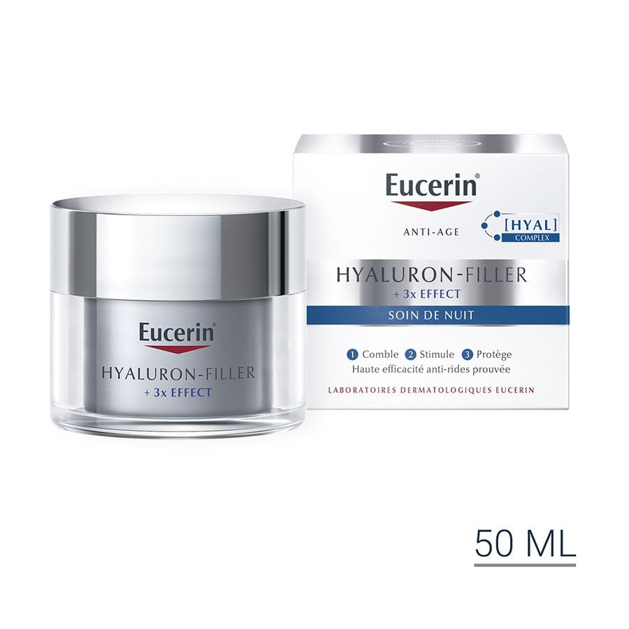 Eucerin Hyaluron-Filler + 3x Effect Night Care + 3x Effect 50ml (1.69fl oz)