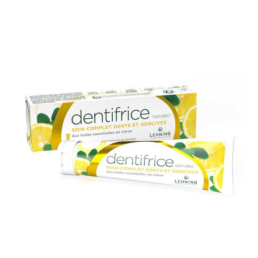 Soin des dents et des gencives Lehning au citron et aux huiles essentielles 80 g (2,7 oz) 