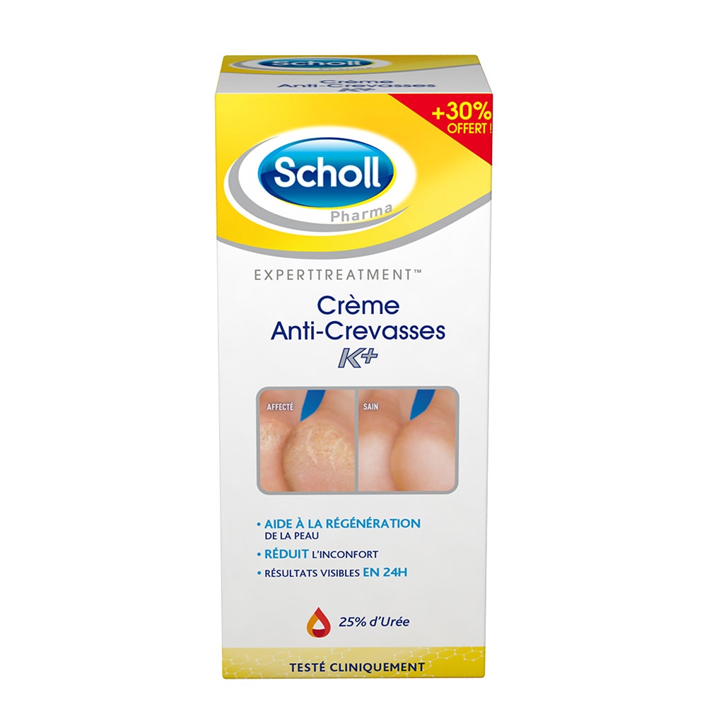Scholl Expert Treatment Repairing foot cream for cracked heels K+ Very dry feet 120ml (4.06fl oz)