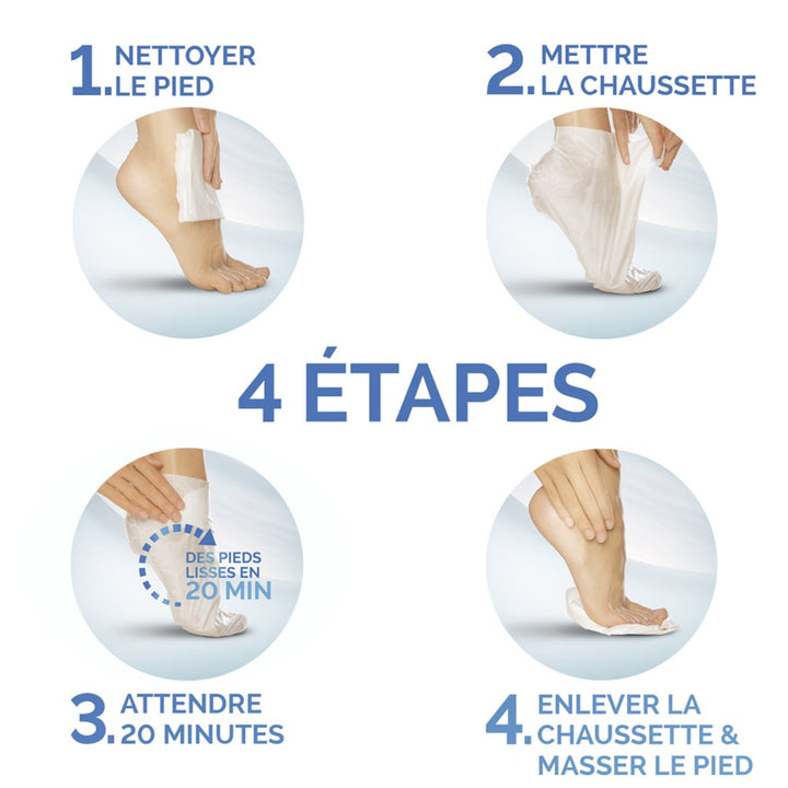 Scholl Foot Fabric Mask 1 Pair Nourishing à l'Huile de Macadamia 1 Paire