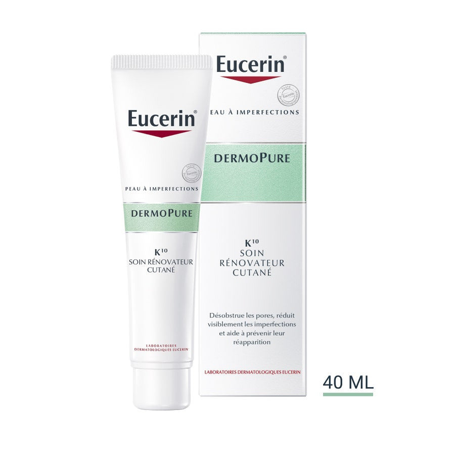 Eucerin Dermopure K10 Soin Rénovateur Peaux à Tendance Imperfections 40 ml (1,35 fl oz) 