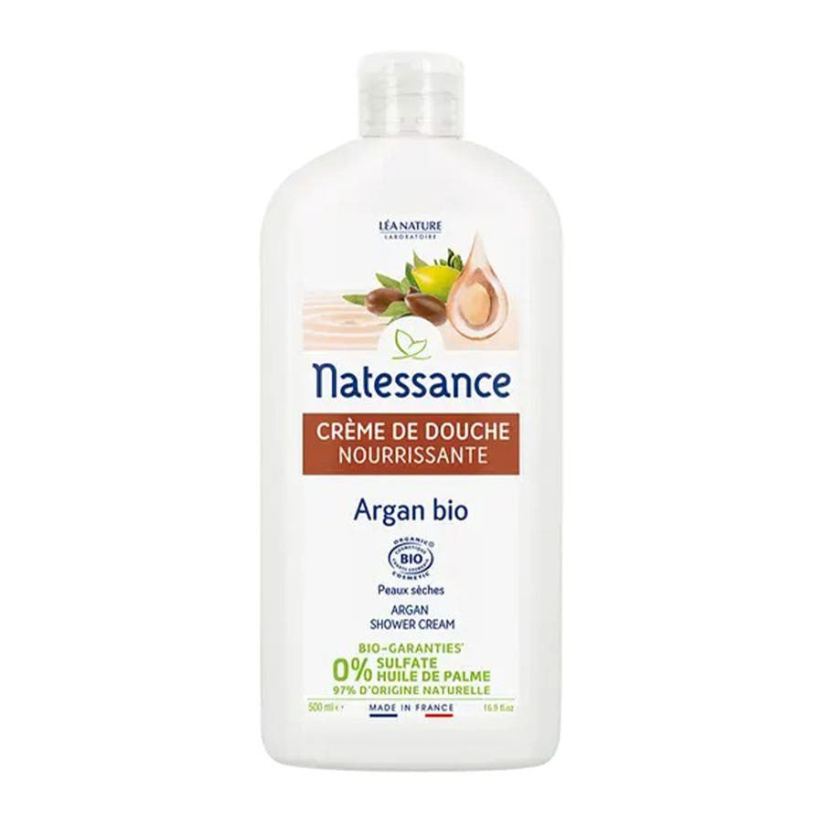 Gel douche bio Natessance Argan Fleur d'Oranger 500 ml 