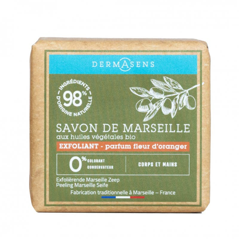 Dermasens Savons de Marseille Gommage Exfoliant Fleur d'Oranger 100 g (3,52 oz) 