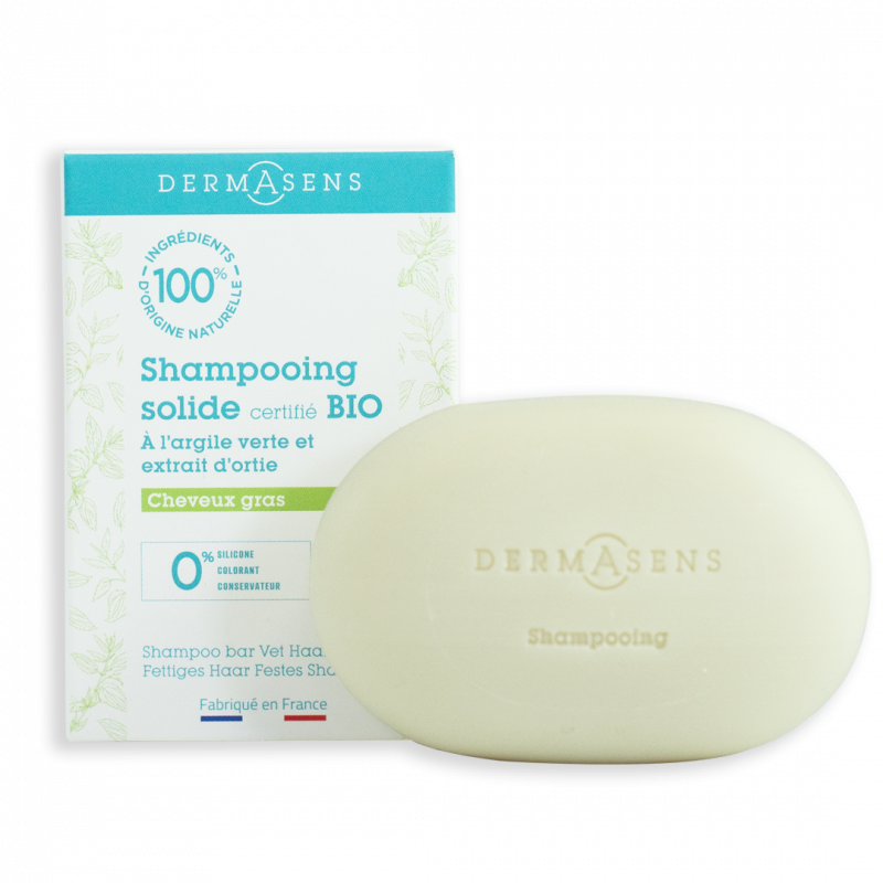 Dermasens Shampooing Organic Solide pour les cheveux huileux 60g (2,11 oz)