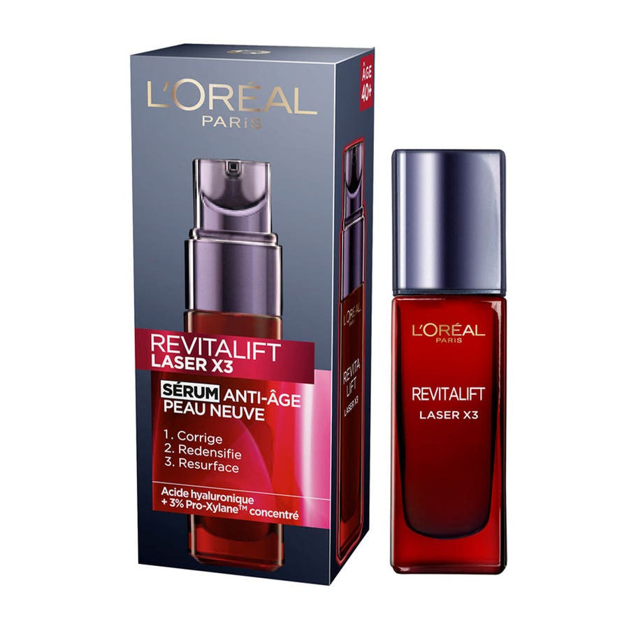 L'Oréal Paris Revitalift Laser X3 Sérum Anti-Âge Peau Neuve 30 ml (1,01 fl oz) 