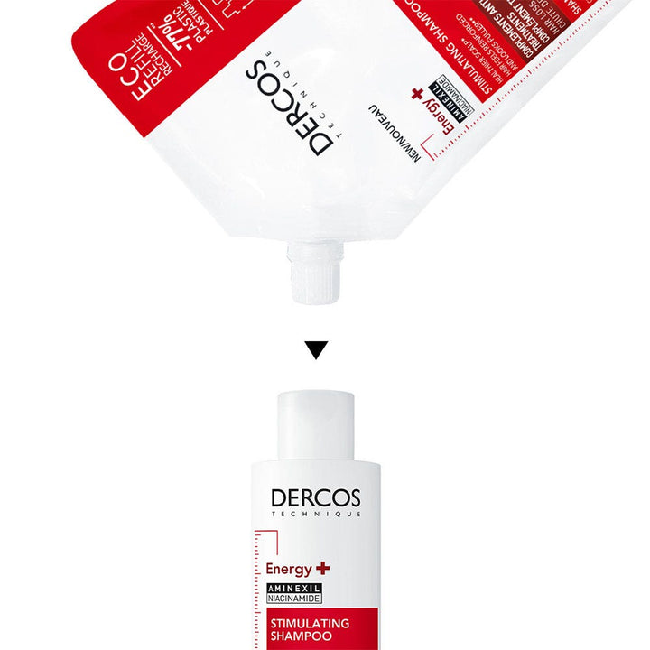 Vichy Dercos Eco-recharge Energy+ Anti-Hair Loss Stimulating Shampoo with Aminexil 400ml (13.53fl oz)