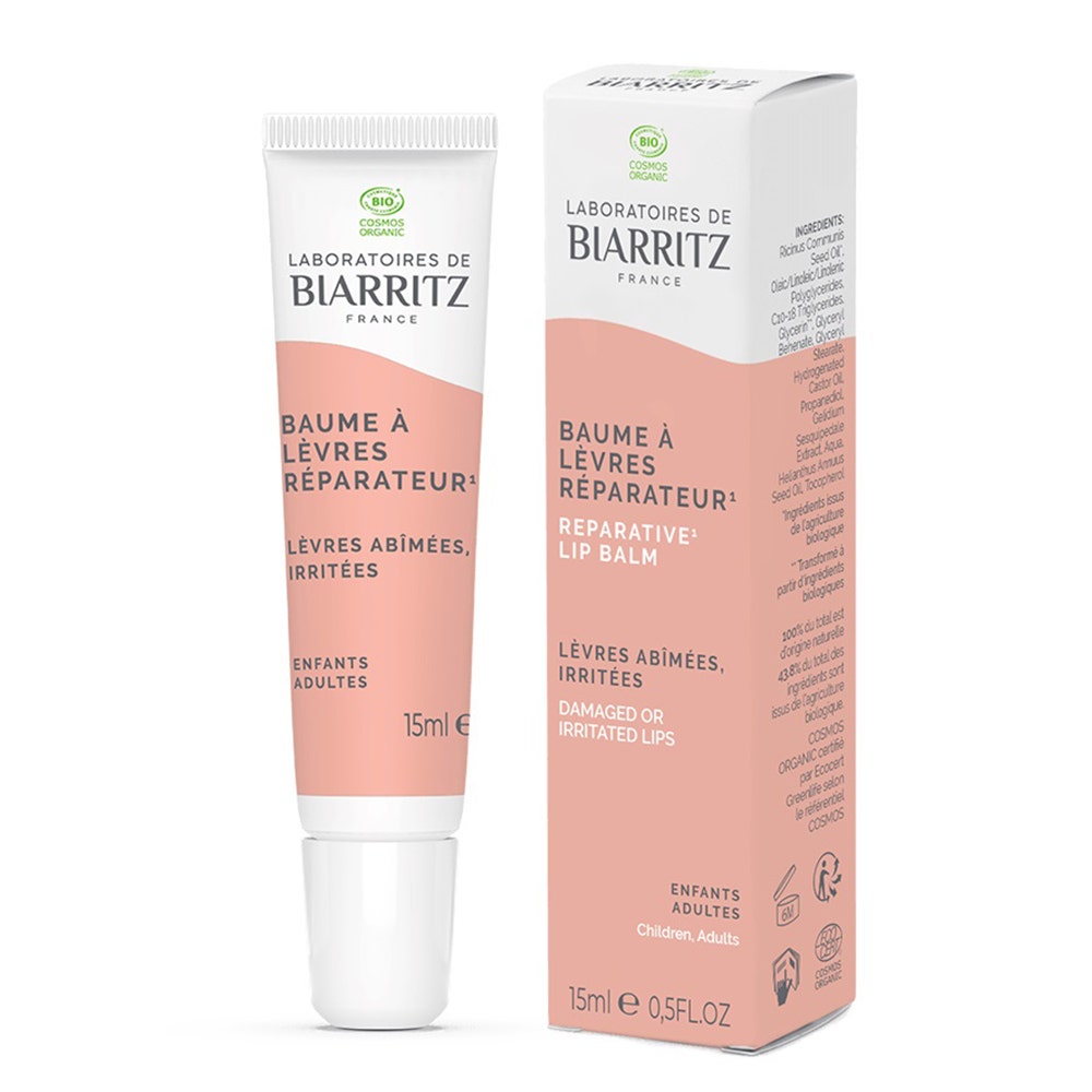 Laboratoires de Biarritz Repairing Organic Lip Balm 15ml (0.50 fl oz)