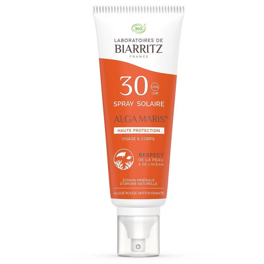 Laboratoires De Biarritz Algamaris Organic Sun Spray SPF30 Natural High Protection for All Skin Types 100ml (3.38fl oz)