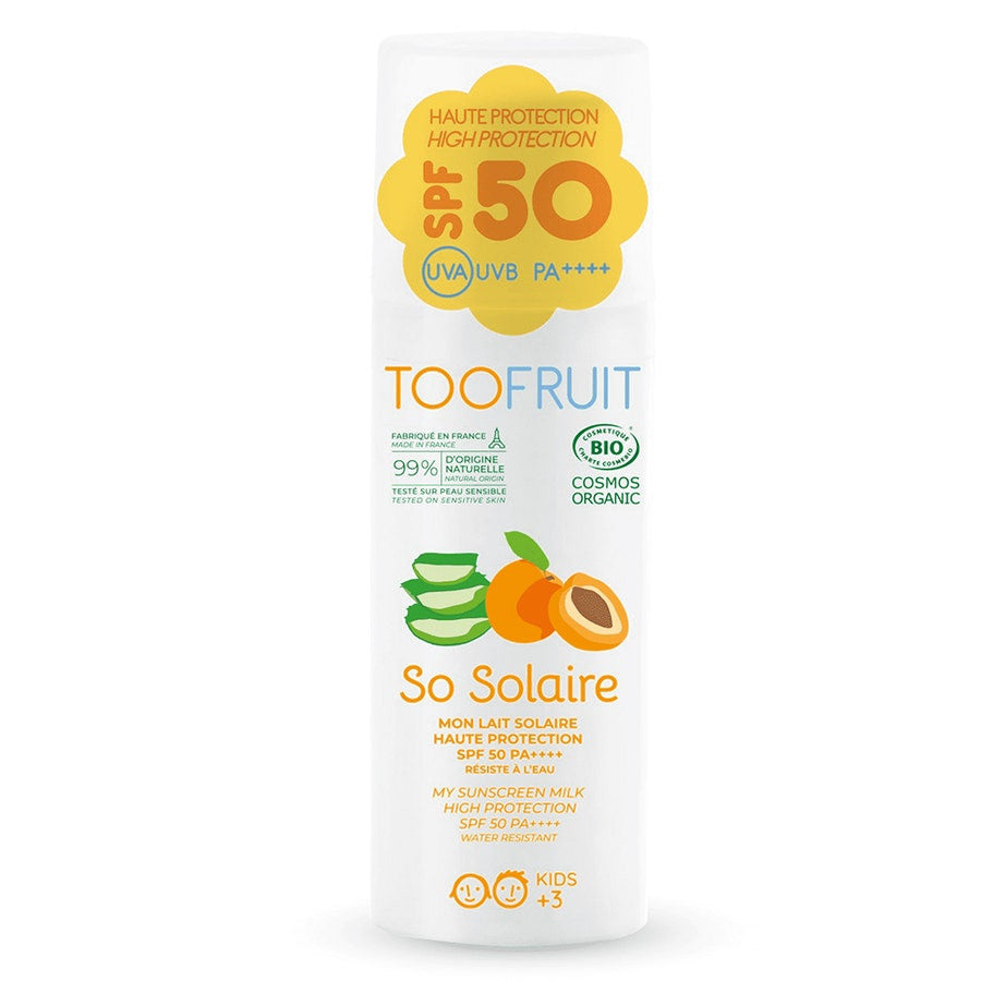 Toofruit So Solaire High Protection Index 50 - Non-oily Fluid Apricot - Aloe Vera 100ml (3.38fl oz)