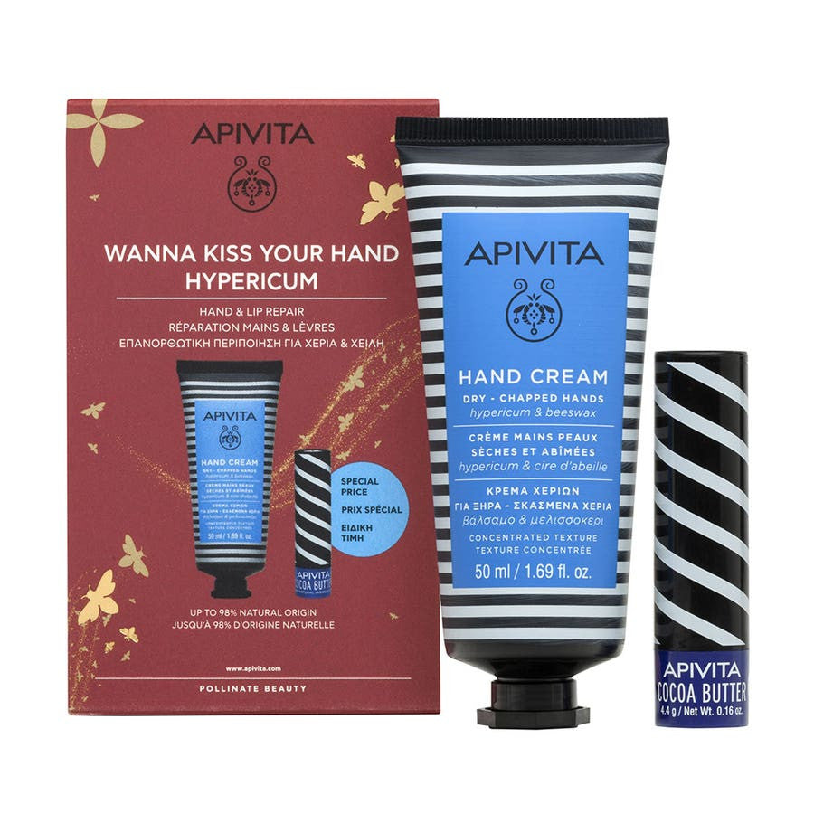 APIVITA Bee Protective Hypericum Hand Cream and Lip Care Coffret