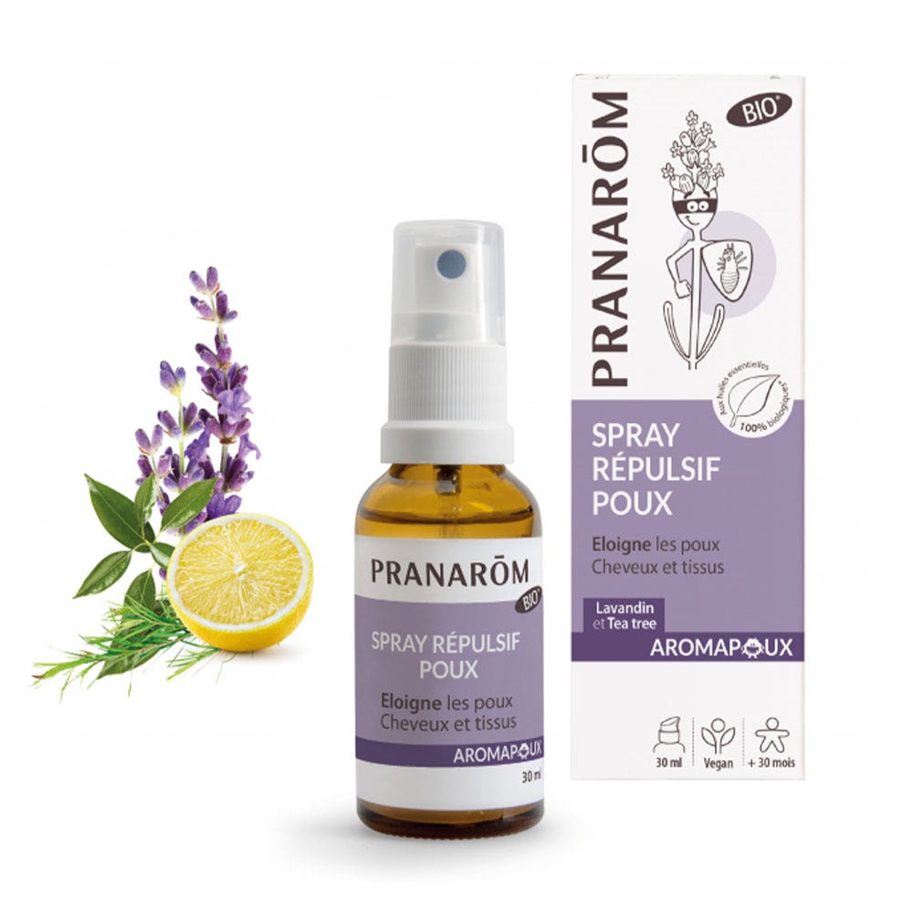 Pranarôm Aromapoux Lice repellent organic lotion Pranapoux 30ml (1.01fl oz)