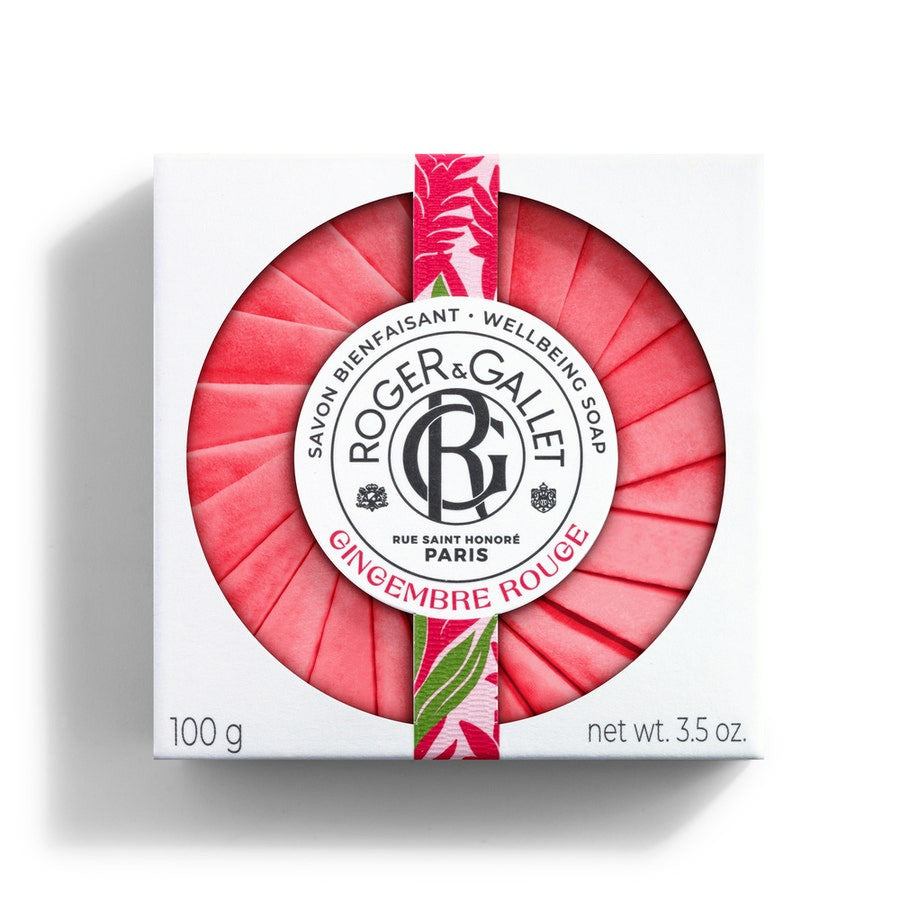 Savon parfumé Gingembre Rouge Roger &amp; Gallet Base végétale 100 g (3,52 oz) 