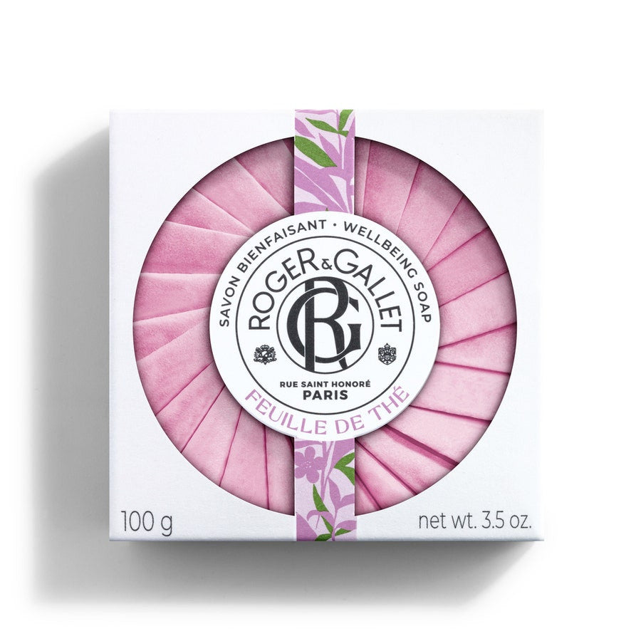 Roger &amp; Gallet Feuille de Thé® Savons Bénéfiques Base Végétale 100g (3,52 oz) 