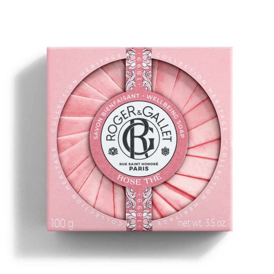 Savon parfumé à la rose Roger &amp; Gallet, base végétale, 100 g (3,52 oz) 