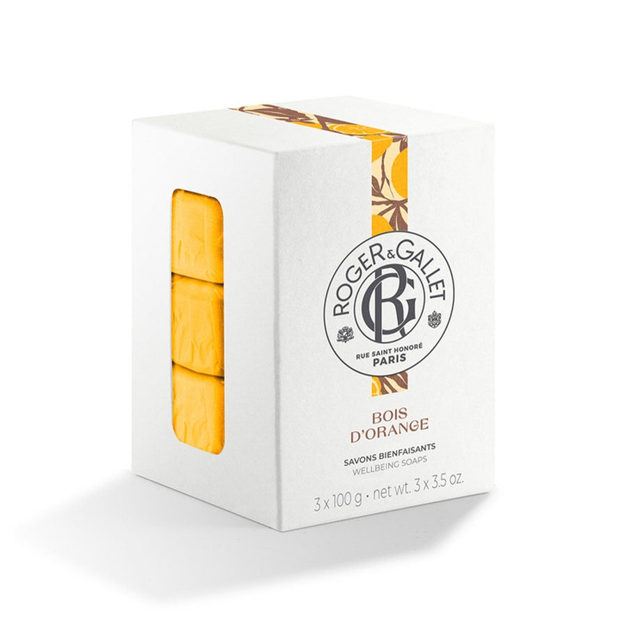 Roger & Gallet Bois D'Orange Scented Soap 100% plant base 100g x3 (3.52 oz x3)