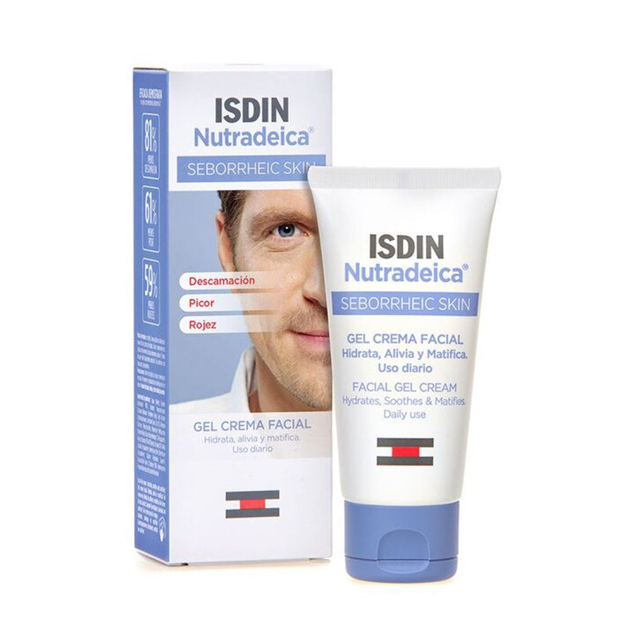 Gel crème visage Isdin Nutradeica pour peaux séborrhéiques 50 ml (1,69 fl oz) 