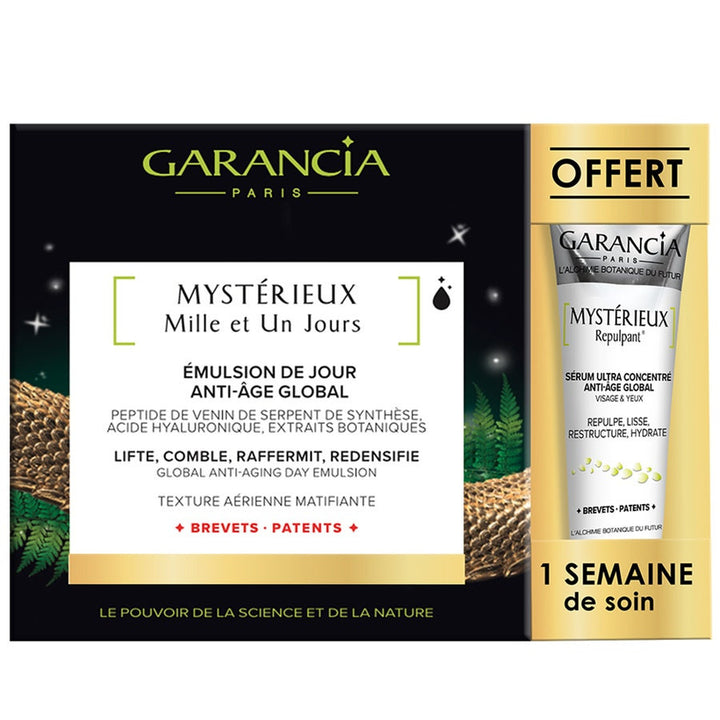 Garancia Mystérieux Mille et Un Jours &amp; Mystérieux Répulpant format voyage Emulsion OFFERTE 35ml 