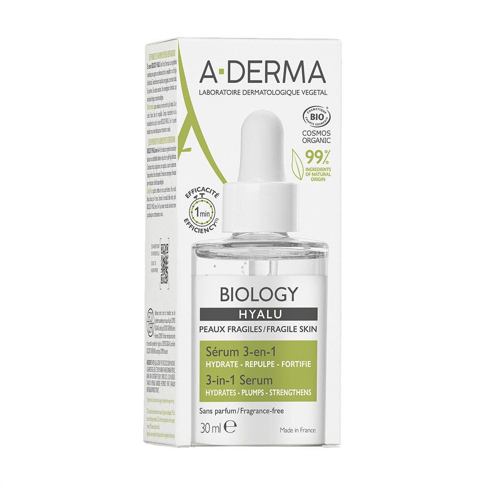 A-Derma Biology 3 in 1 Serum Hyalu 30ml (1.01fl oz)