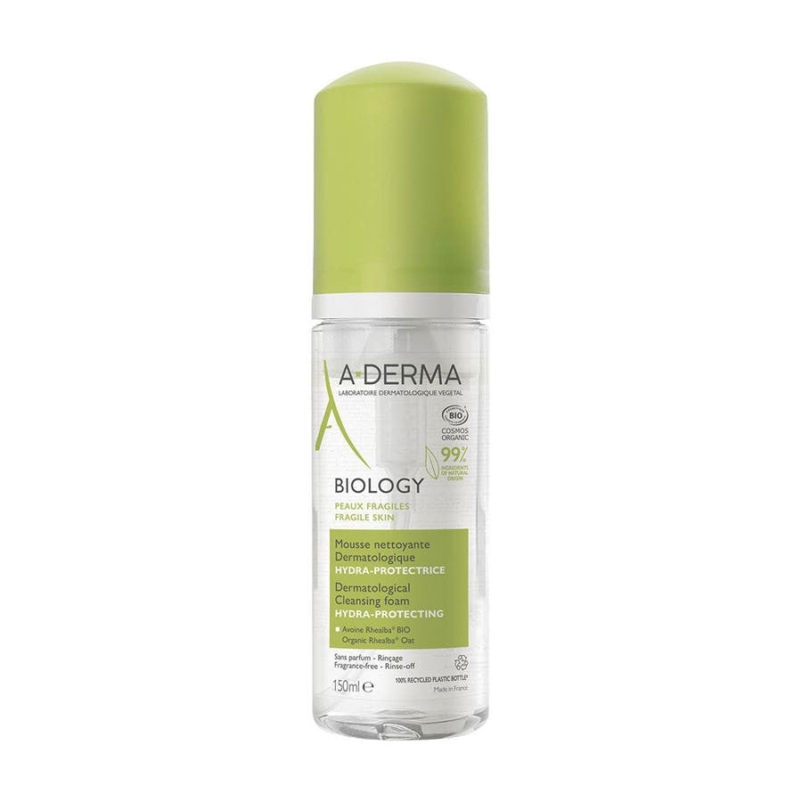 A-Derma Biology Mousse Nettoyante Dermatologique Bio Hydra+ Protectrice 150 ml (5,07 fl oz) 