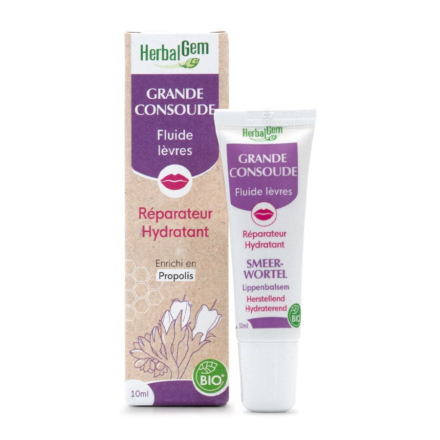 Fluide pour les lèvres à la consoude biologique Herbalgem 10 ml (3,38 fl oz) 