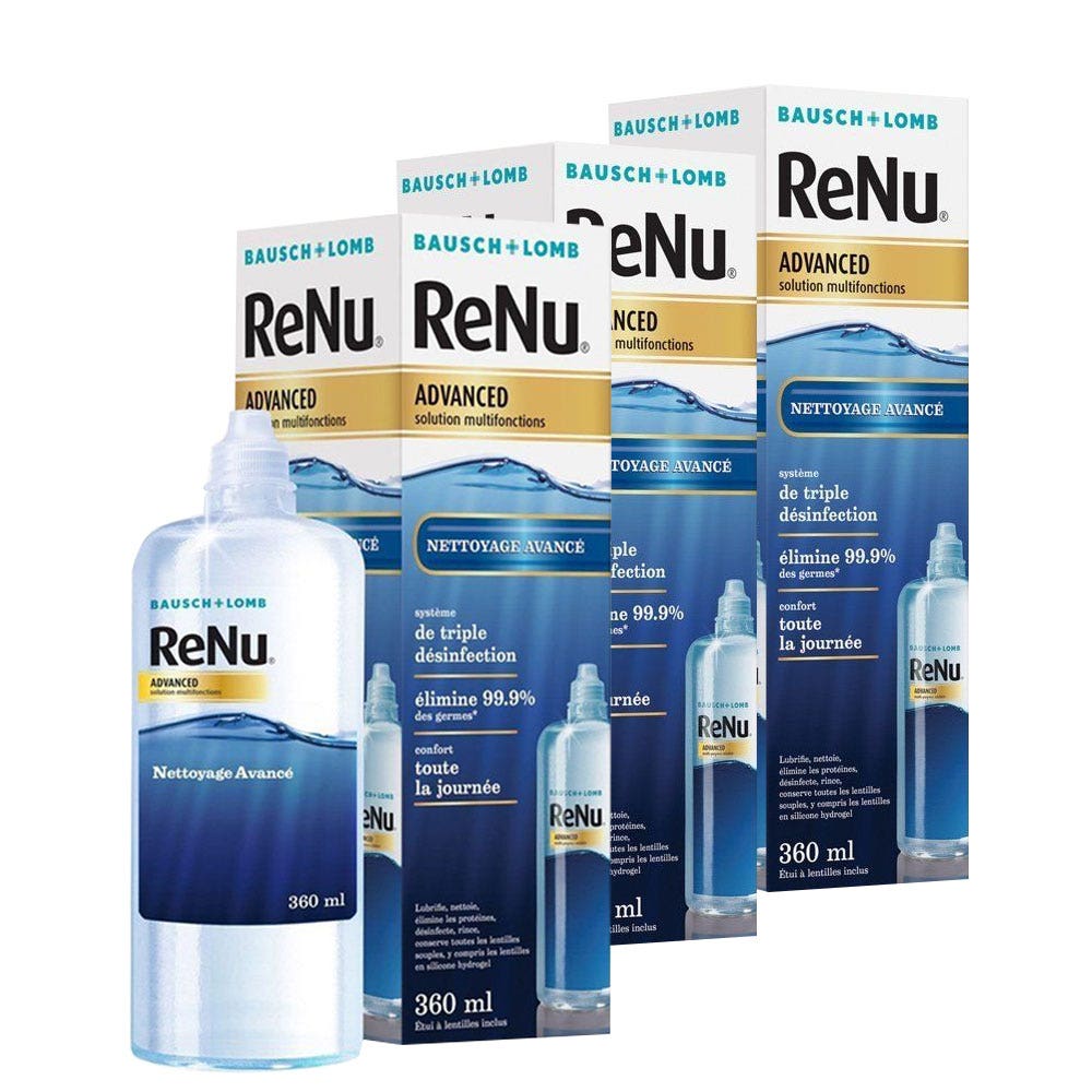 Bausch&Lomb Renu Advanced Multifunction Solution for soft lenses 3x360ml (12.17fl oz)