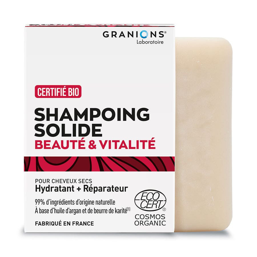 Granions Solide Shampoing Beauté &amp; Vitalité 80 g (2,82 oz) 