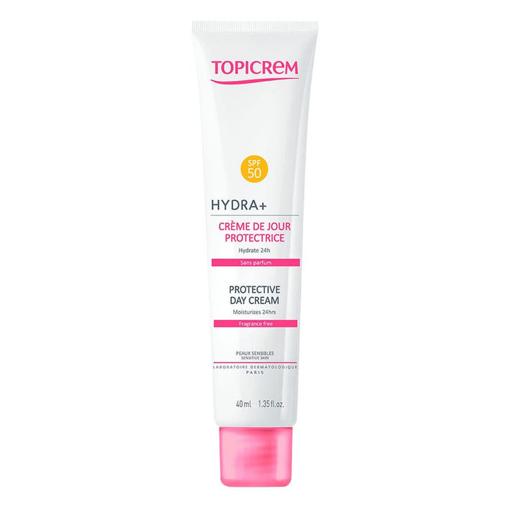 Topicrem Hydra+ كريم نهاري واقٍ للبشرة الحساسة SPF50 40ml