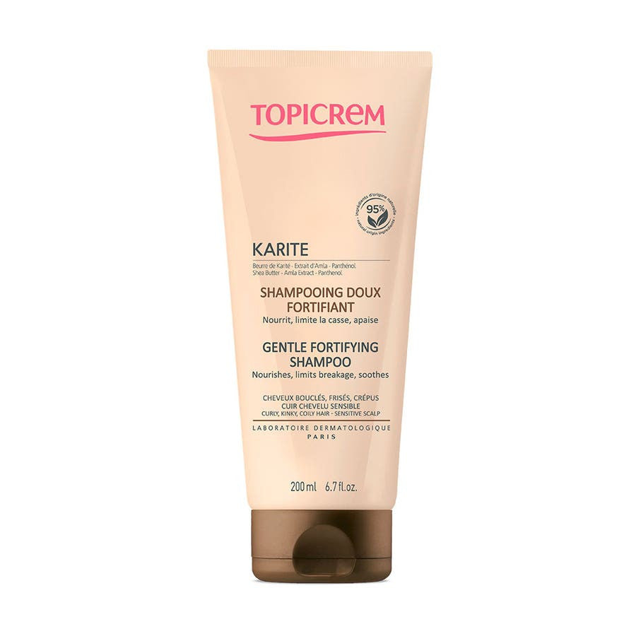 Topicrem Karité Shampoing Doux Fortifiant 200 ml (6,76 fl oz) 