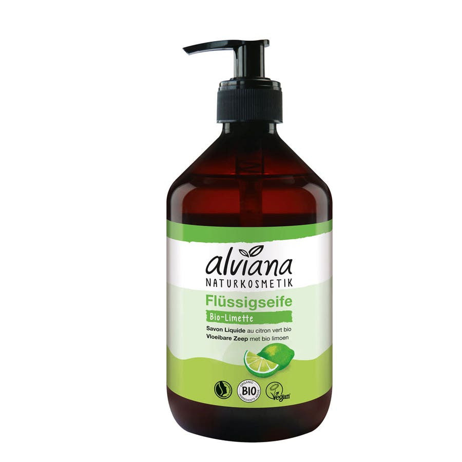 Alviana Organic Lemongrass and Lime Liquid Soap 500ml (16.90 fl oz)