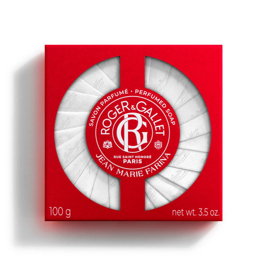 Roger &amp; Gallet Jean-Marie Farina Savons Parfums Base 100% Végétale 100g (3.52 oz)