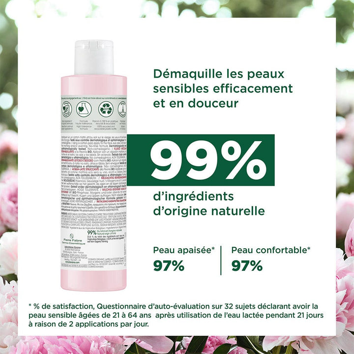 Klorane Peony Make-up Removers Water Bioes Sensitive Skin 200ml (6.76fl oz)