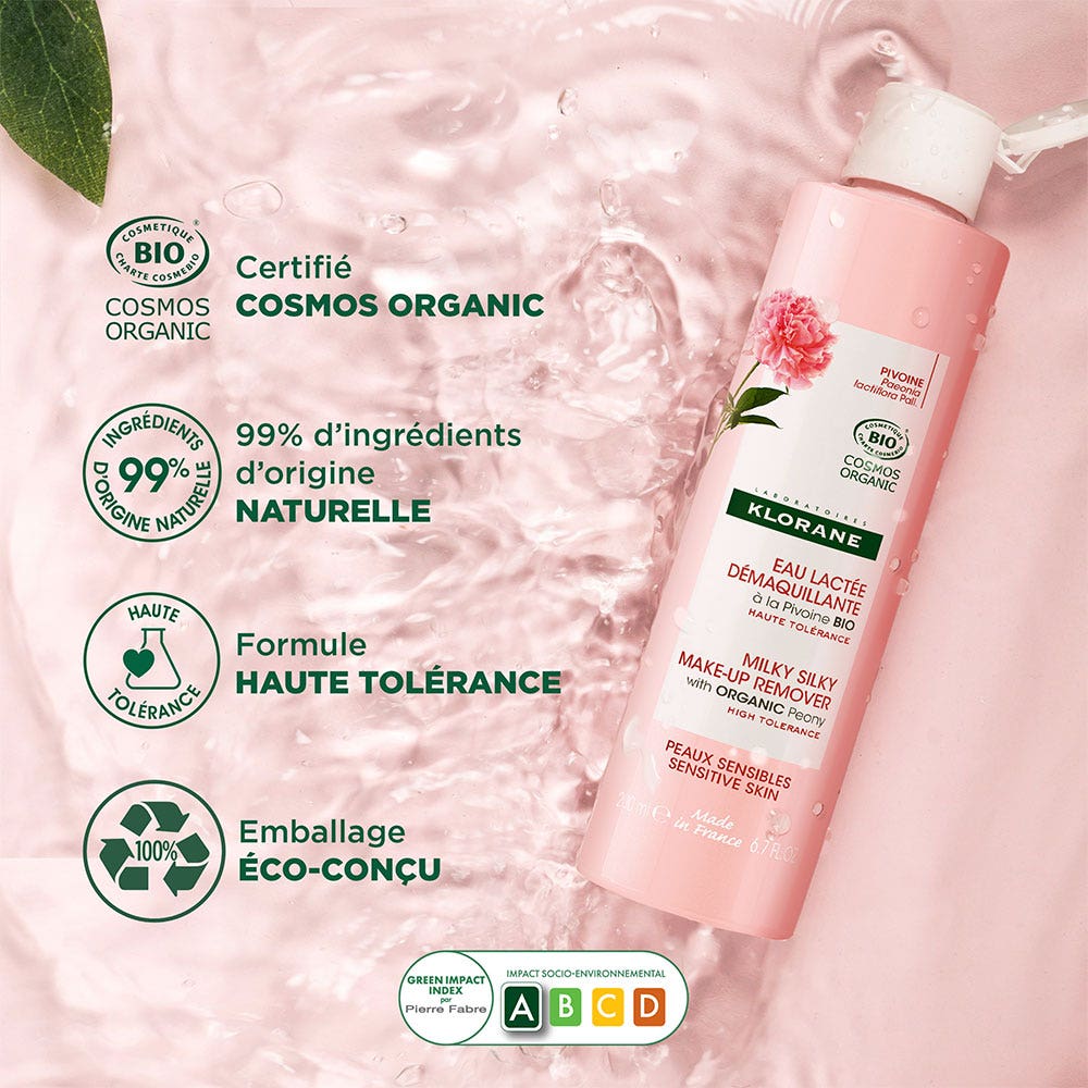 Klorane Peony Make-up Removers Water Bioes Sensitive Skin 200ml (6.76fl oz)