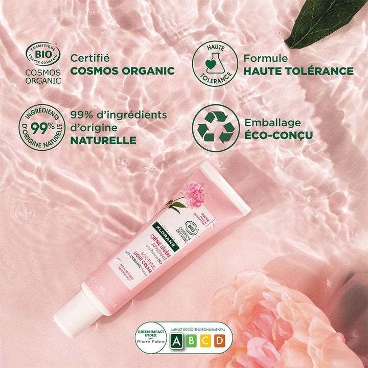 Klorane Peony Bioes Soothing Light Cream Sensitive Skin 40ml (1.35fl oz)