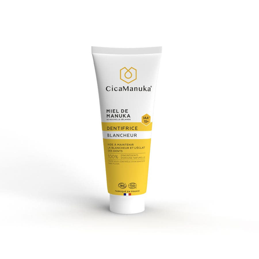 Dentifrice blanchissant au miel de Manuka Cica Manuka IAA15+, 100 % naturel, 75 ml 