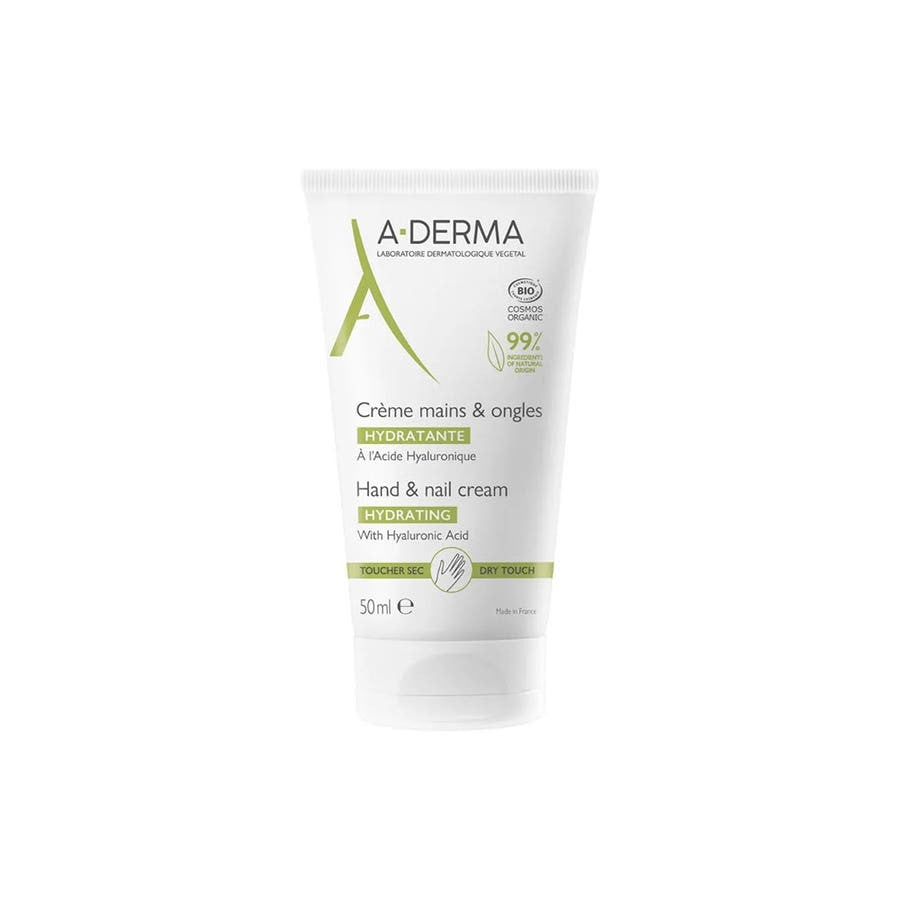 A-Derma Hydrating Hand and Nail Cream 50ml (1.69fl oz)