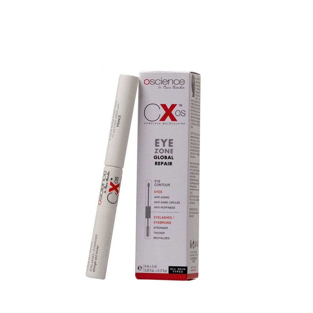 Oscience Eye Area Global Treatment Eyelashes & Eyebrows Cils Sourcils & Cernes Poches Rides au CXOS breveté 5+6ml (0.20fl oz)