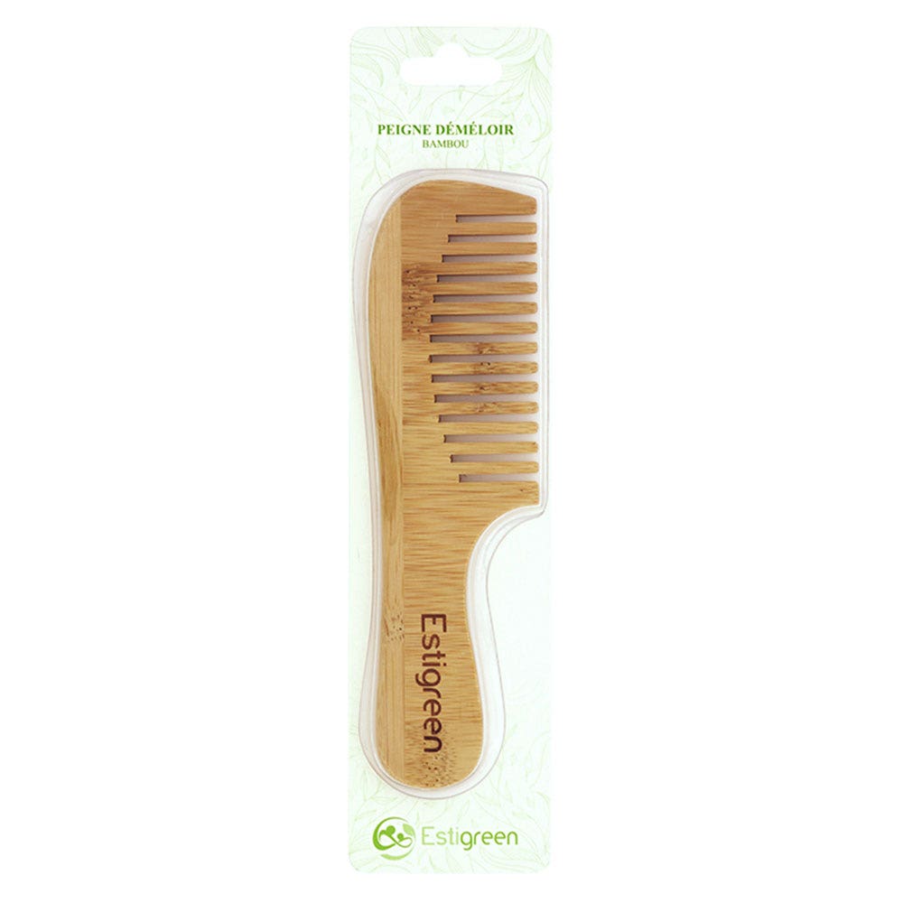 Estipharm Bamboo detangling comb Wide Teeth