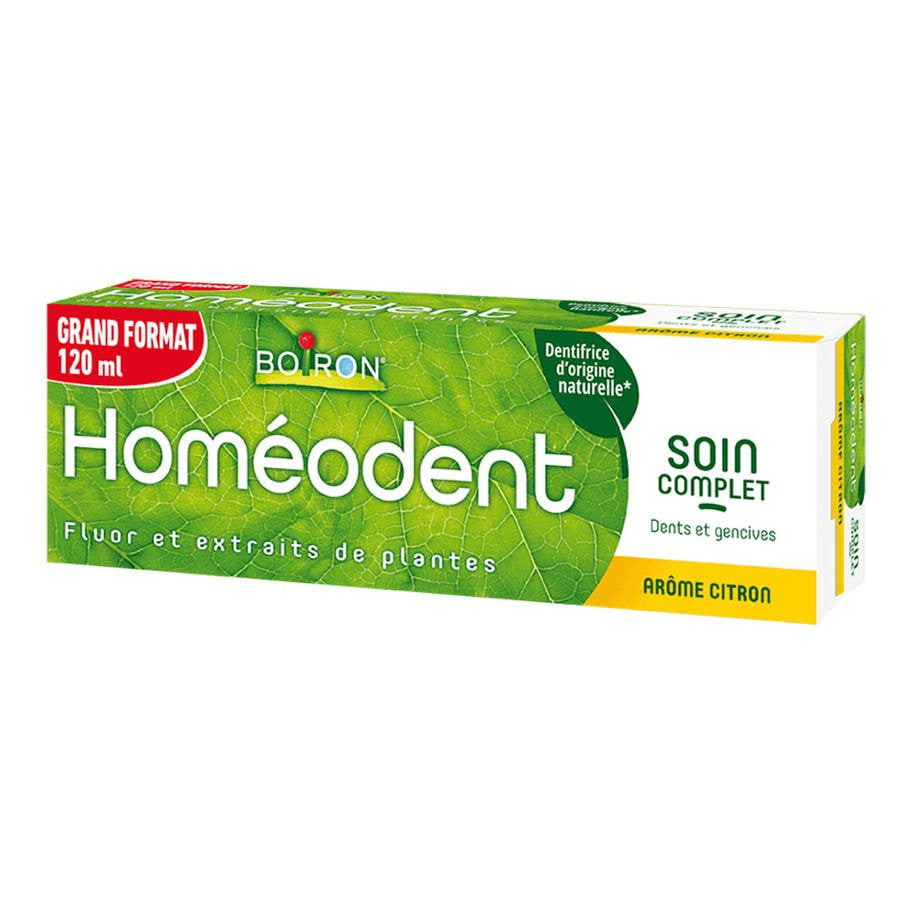 Dentifrice Boiron Homeodent Soin complet dents et gencives Citron 120 ml 