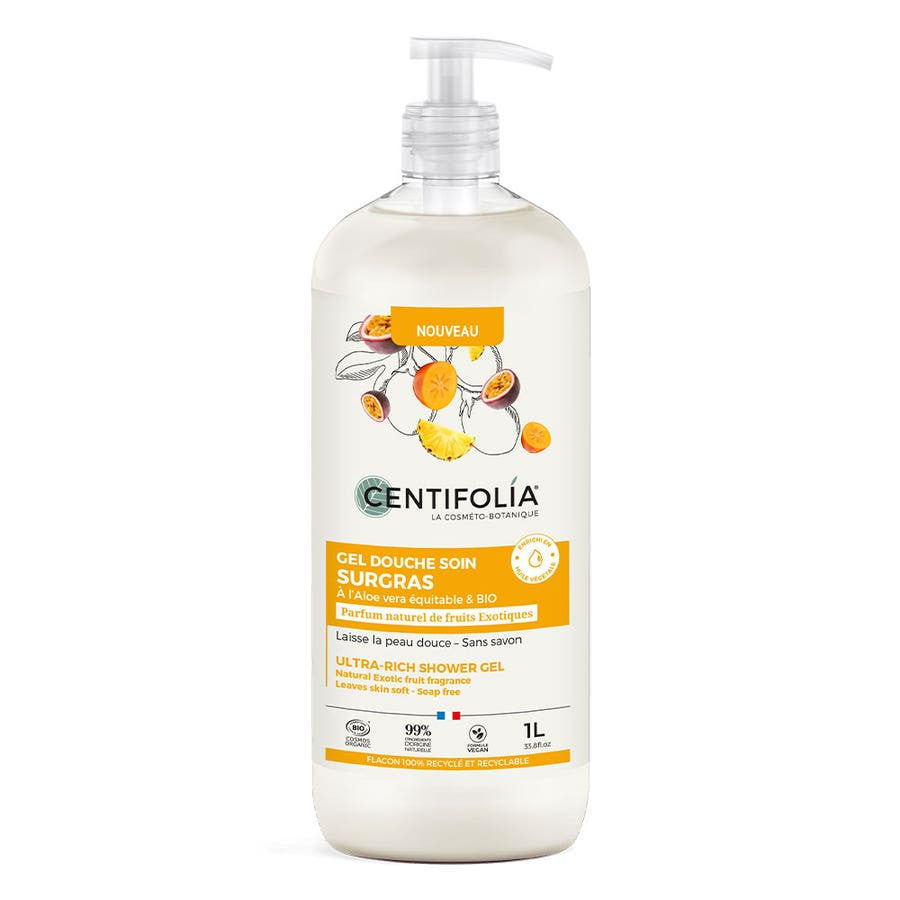 Gel douche surgras aux fruits exotiques bio Centifolia 1 L 